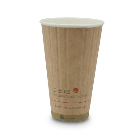 Planet+ 16oz Double-wall Hot Cup, 600PK PLC-16-DW